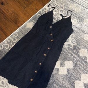 LA HEARTS black button mini dress